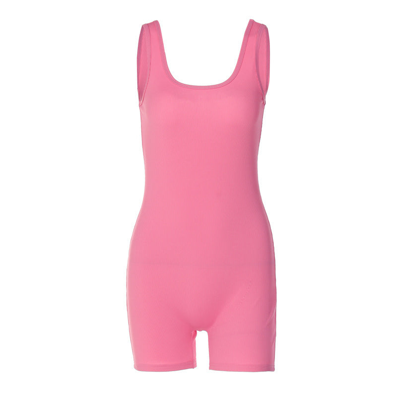Damen figurbetontes Minikleid-Einteiler mit breiten Trägern und aufregendem Rückenausschnitt Echo Archiv