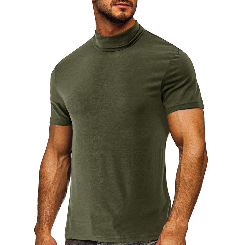 Herren Stehkragen T-Shirt Echoarchiv