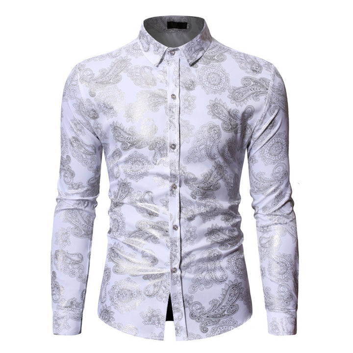 Herren Elegantes und stilvolles Hemd mit floralem Muster Echoarchiv