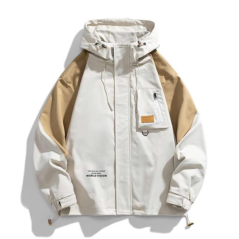 Unisex Kapuzen-Fieldjacke mit Utility-Brusttasche, D‑Ring und Kordelzug Echo Archiv