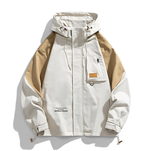 Unisex Kapuzen-Fieldjacke mit Utility-Brusttasche, D‑Ring und Kordelzug Echo Archiv