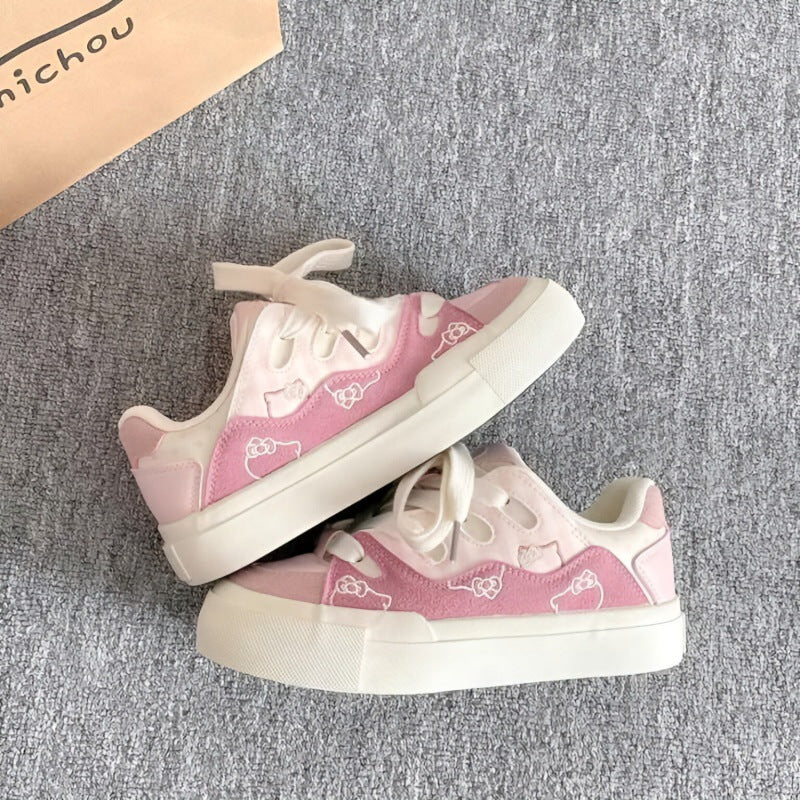 Damen Sportliche Sneakers mit niedlichen tierischen Applikationen und weicher Sohle Echo Archiv