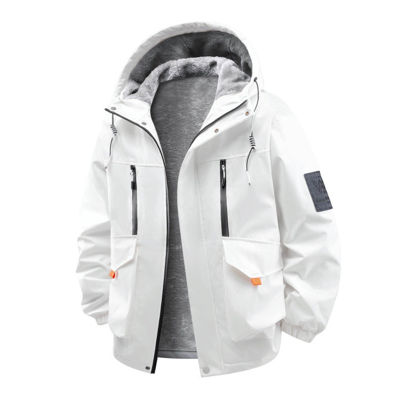 Herren Technische Outdoorjacke mit Teddyfutter, winddichter Außenschicht und Multifunktionstaschen Echo Archiv