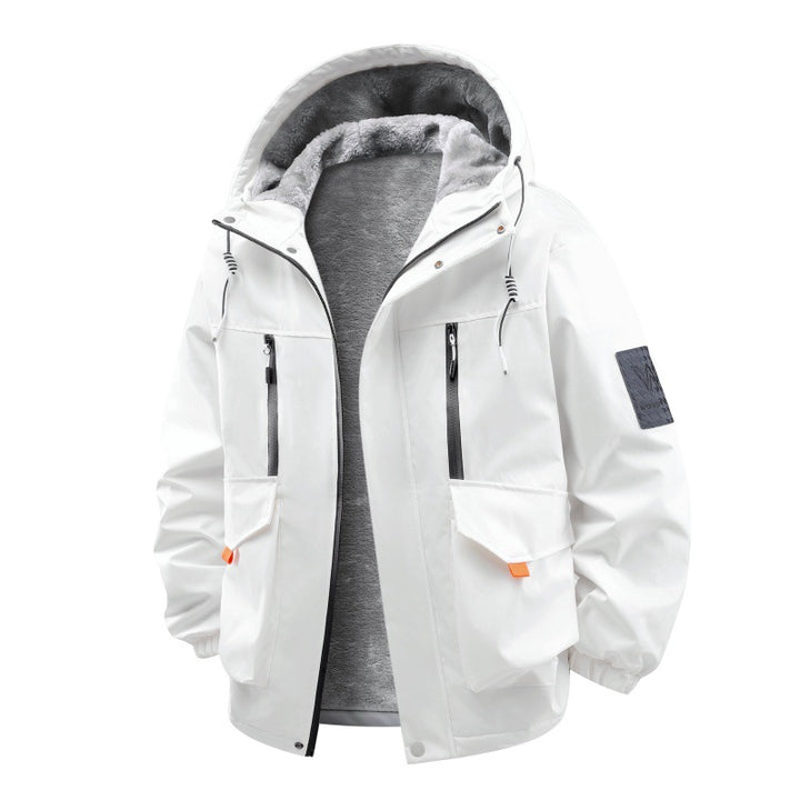 Herren Technische Outdoorjacke mit Teddyfutter, winddichter Außenschicht und Multifunktionstaschen Echo Archiv