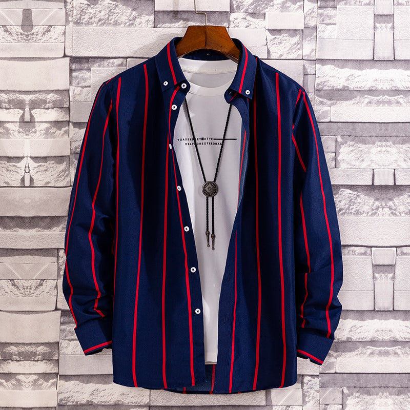 Herren nan lässige Hemdjacke aus leichter Baumwollmischung mit Button-Down-Kragen Echo Archiv