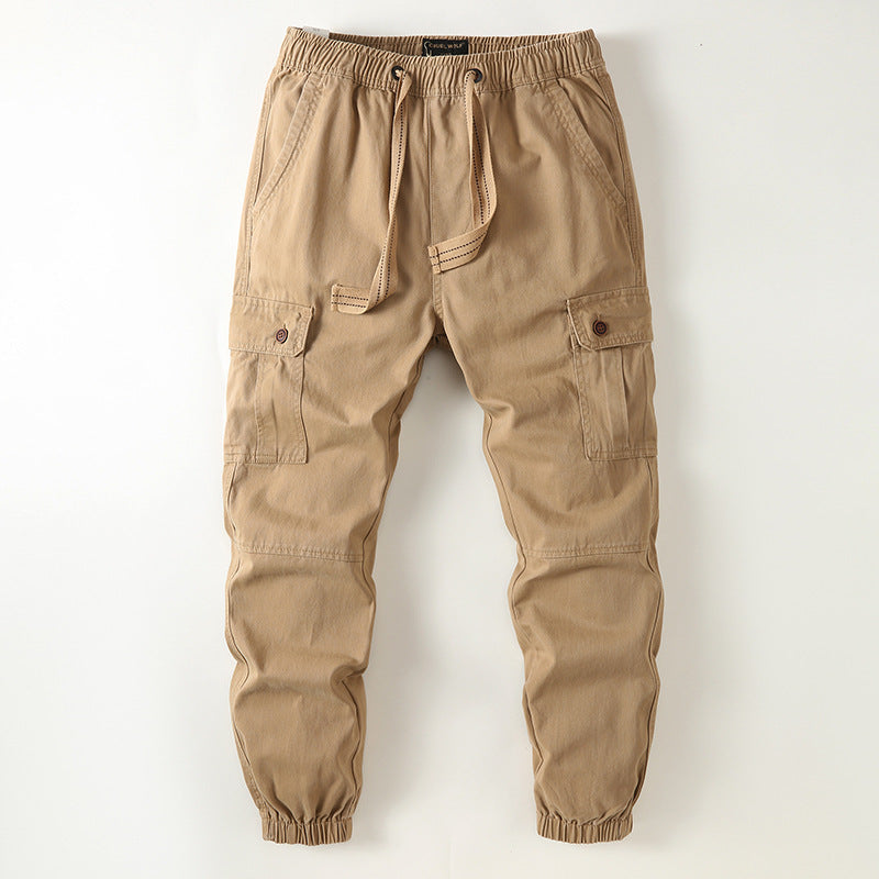 Herren Cargo-Joggerhose im Utility-Stil mit Tunnelzug, Knieverstärkung und elastischen Bündchen Echoarchiv