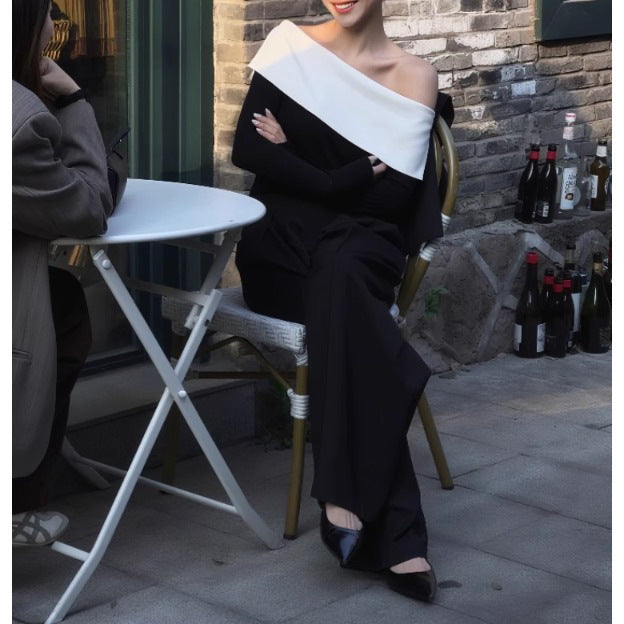 Damen Elegante und stilvolle Jumpsuit mit off-shoulder Design Echoarchiv