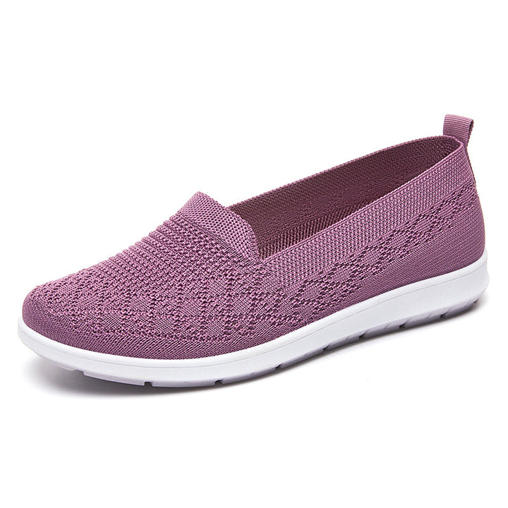 Damen nan nahtloser Strick-Slipper mit elastischem Einstieg und dämpfender EVA-Laufsohle Echo Archiv