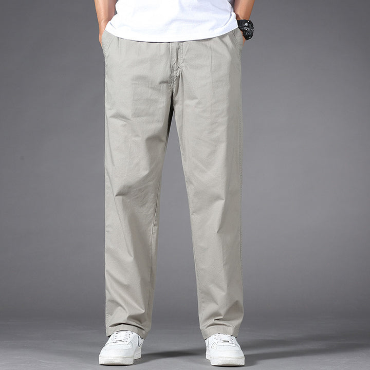 Herren Legere Relaxed-Fit Chinohose aus Baumwollmix mit elastischem Bund Echo Archiv
