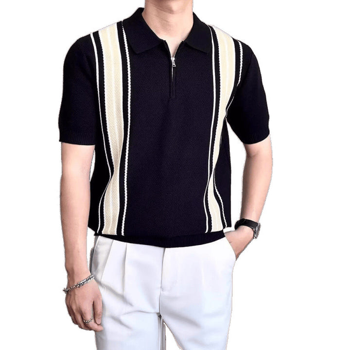 Stylisches Polohemd für Herren mit Reißverschluss Echo Archive