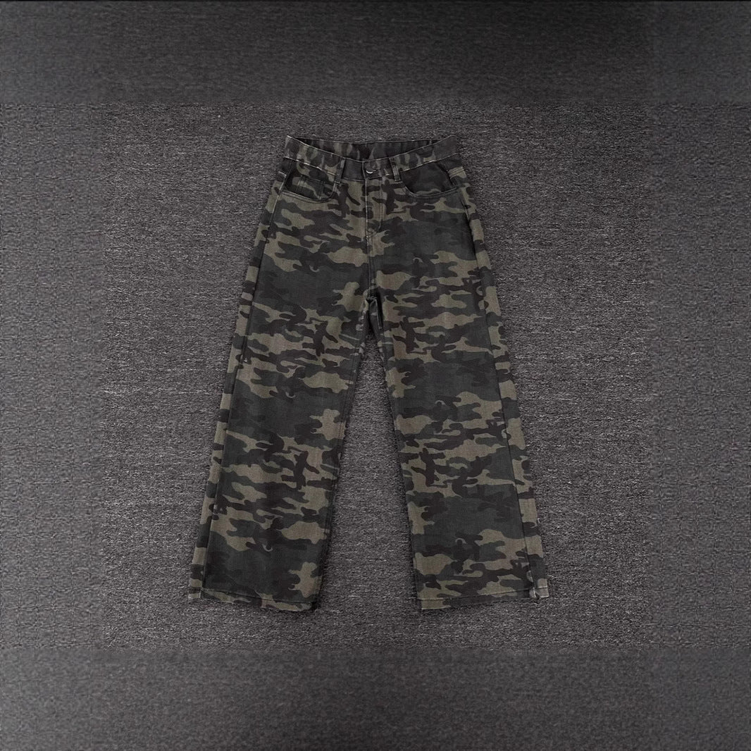 Damen Modische Camouflage Cargo-Hose Echoarchiv