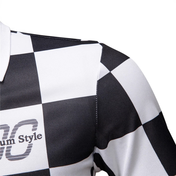 Herren Polo-Shirt mit kariertem Muster und modernem Kragen Echoarchiv
