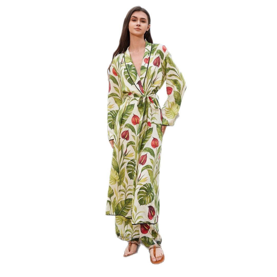 Damen luftiger Kimono mit floralen Mustern Echo Archiv