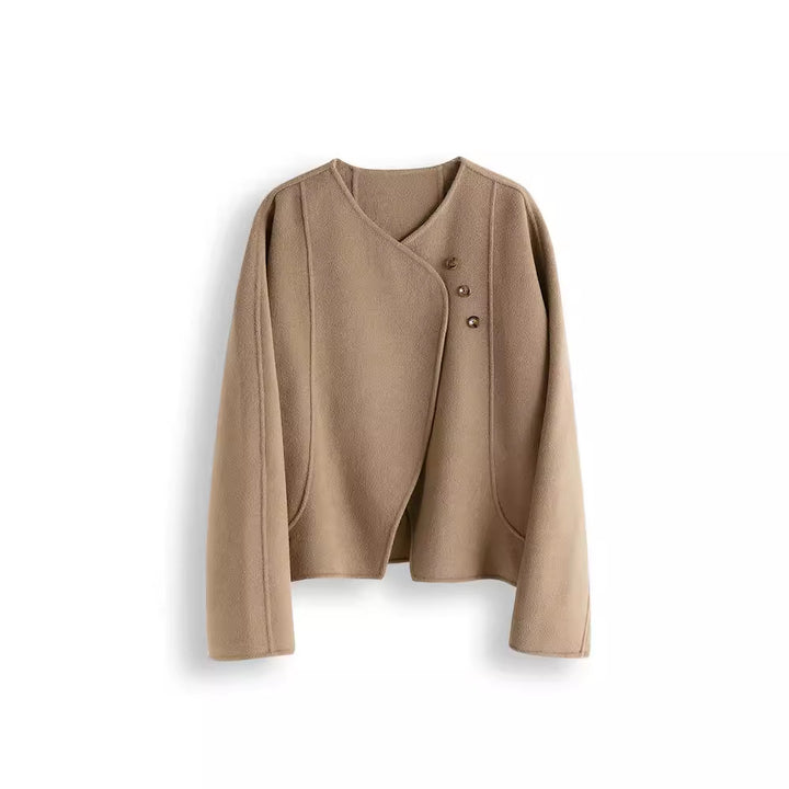 Damen Elegante und gemütliche Jacke mit asymmetrischem Schnitt Echoarchiv