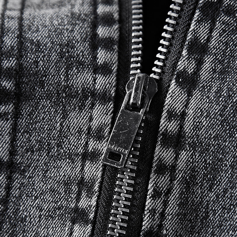Herren Modische Denimjacke mit modischem Schnitt Echo Archiv