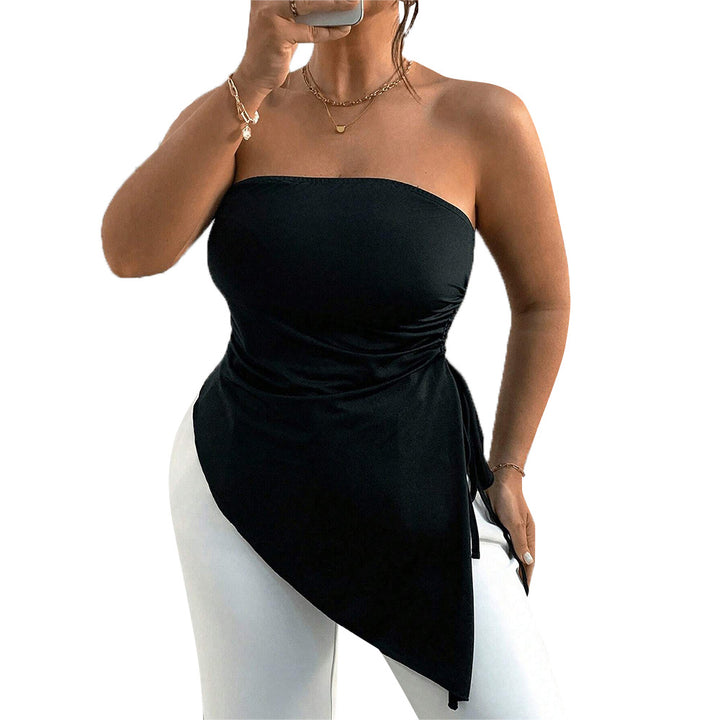 Damen asymmetrisches Bustieroberteil mit elegantem Wickeldesign Echo Archiv