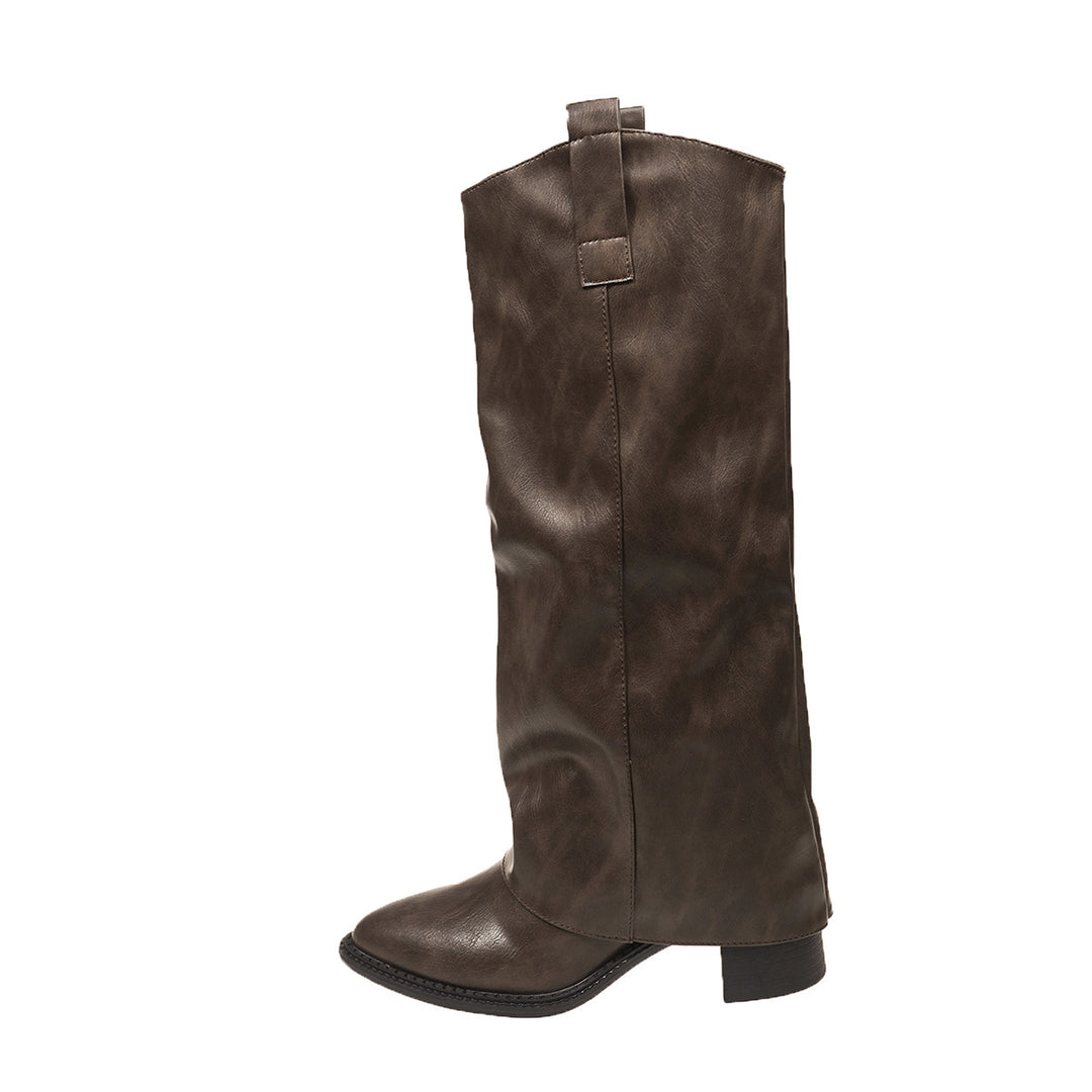 Damen Elegante Hochfront-Stiefel Echo Archiv