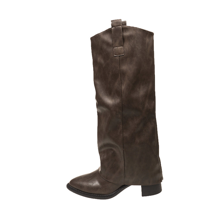 Damen Elegante Hochfront-Stiefel Echo Archiv