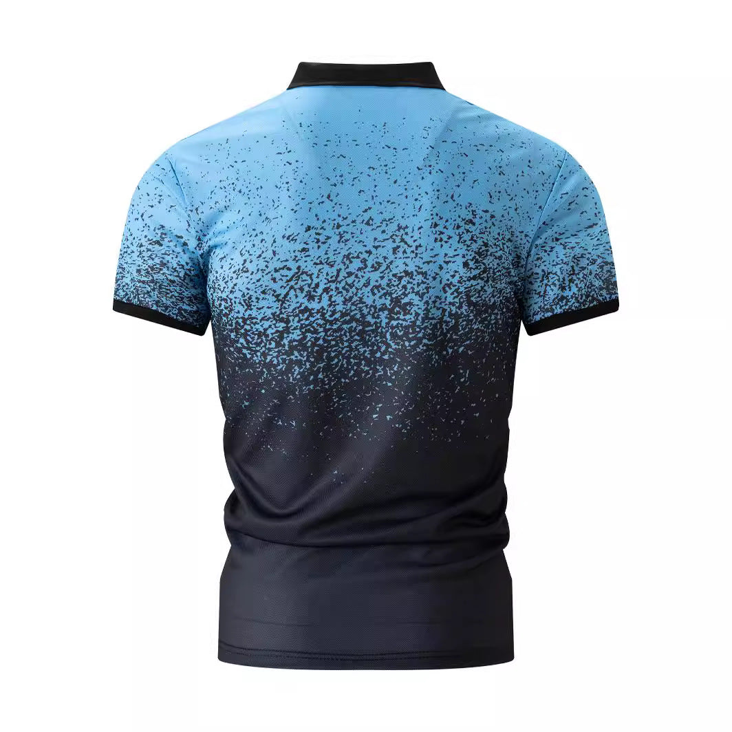 Herren Poloshirt mit Farbverlauf und modernem Design Echoarchiv