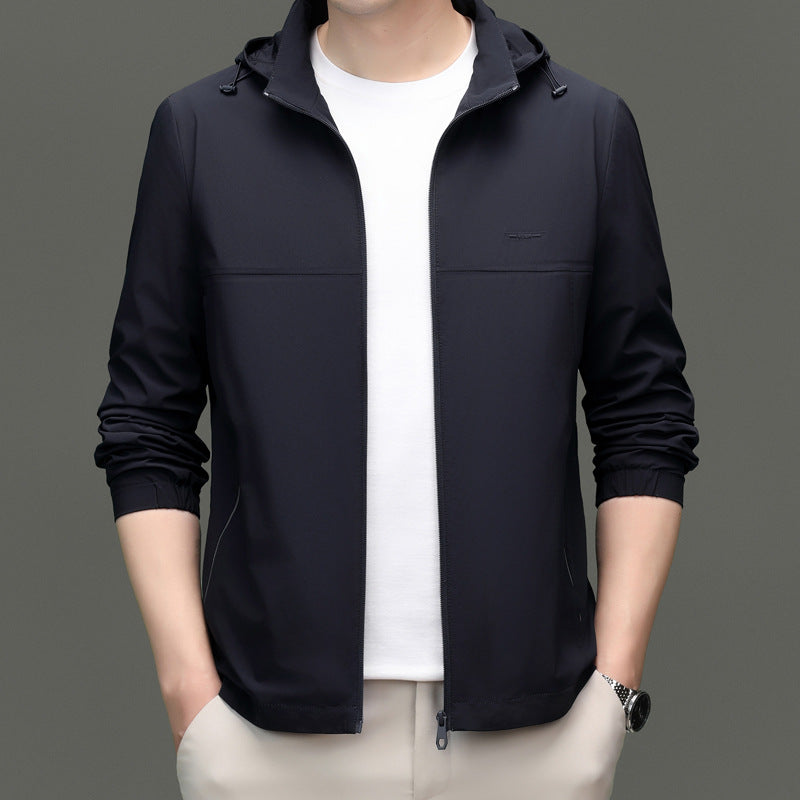 Herren leichte Funktionsjacke mit Kapuze Echoarchiv