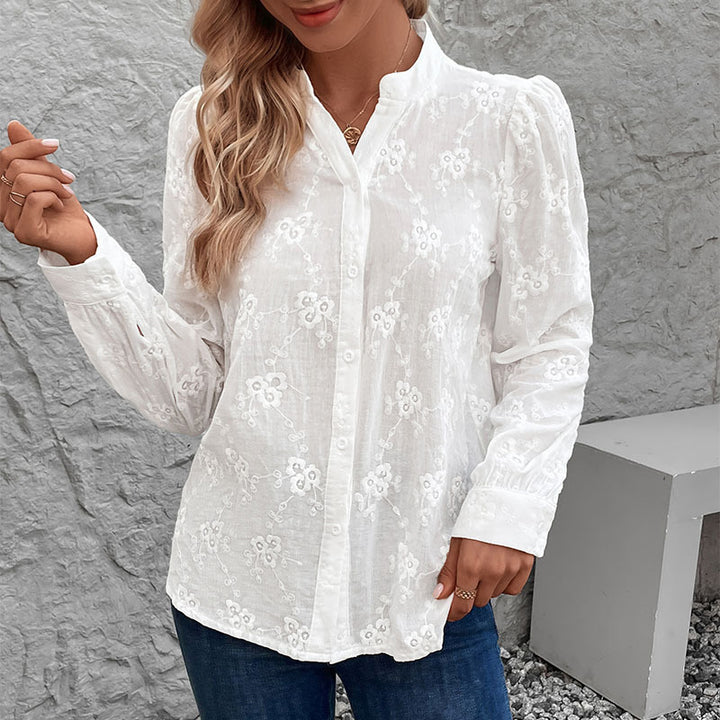 Damen Elegante Bestickte Bluse Echo Archiv