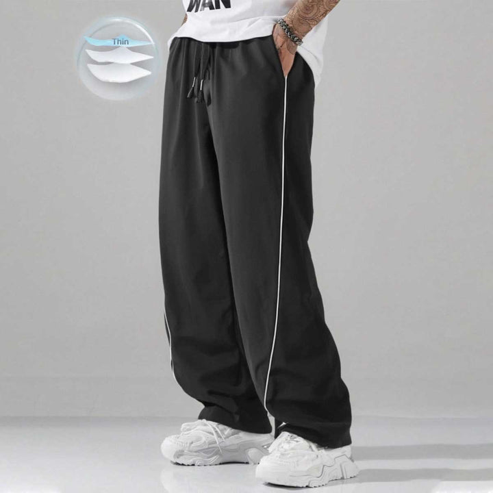 Herren Sportliche Freizeithose mit verstellbarem Bund und seitlichen Taschen Echo Archiv
