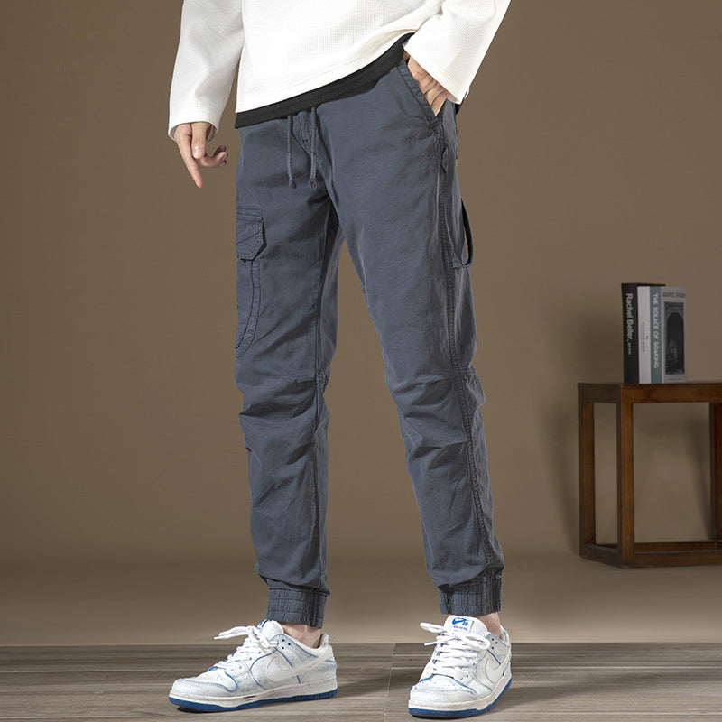 Herren Cargo-Hose mit funktionalen Taschen und elastischem Bund Echoarchiv