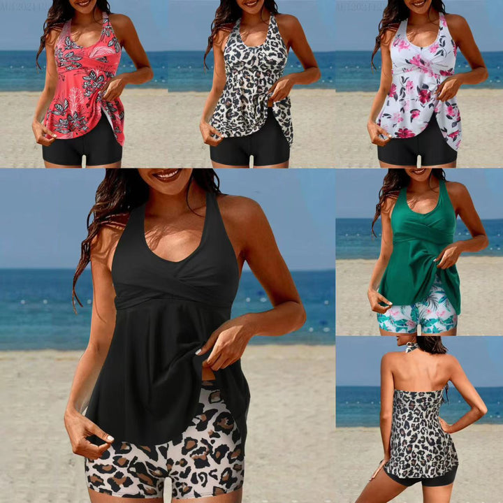 Damen Tankini-Set mit Hohe Taille und Sportlichem Flair Echo Archiv