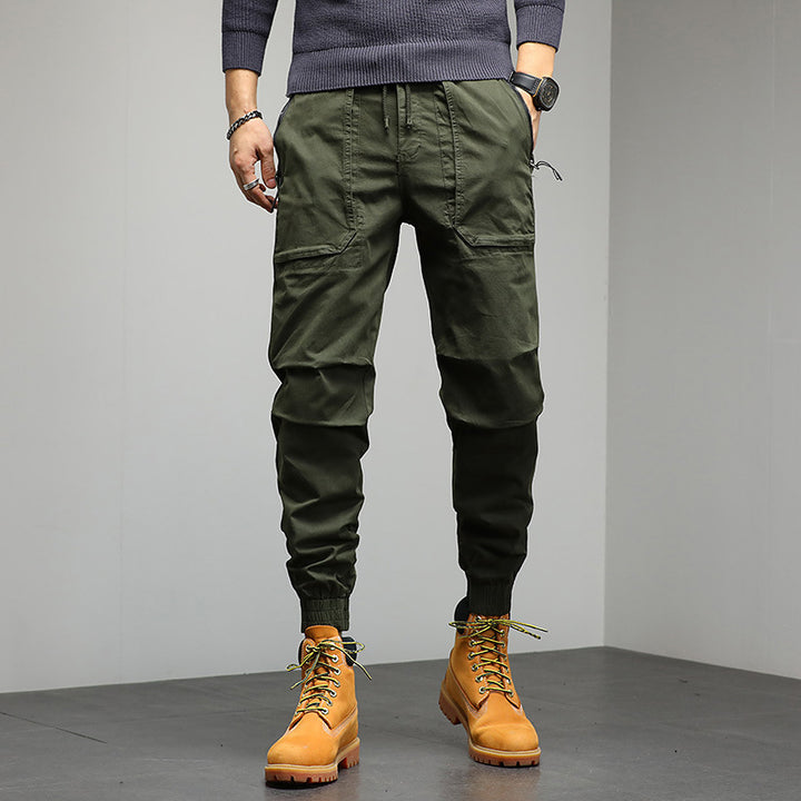 Herren Tapered Cargo-Joggerhose mit Kordelzug, elastischen Bündchen und Multifunktions‑Taschen Echo Archiv