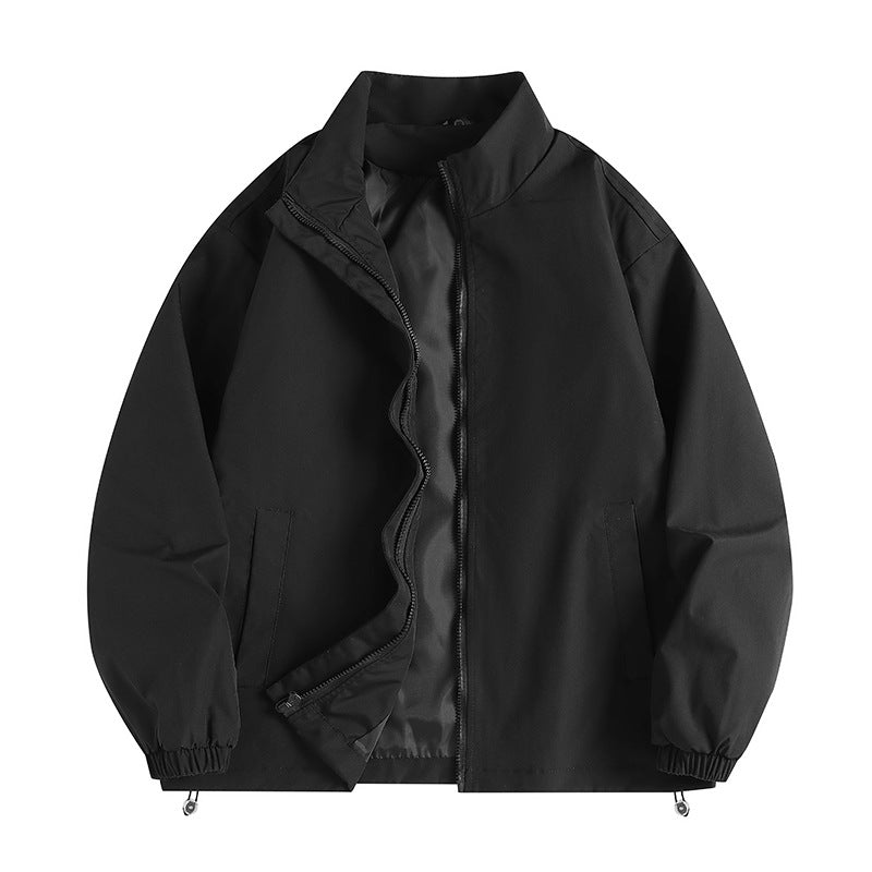 Herren lässige Windjacke mit hochabschließendem Kragen und praktischen Taschen Echoarchiv