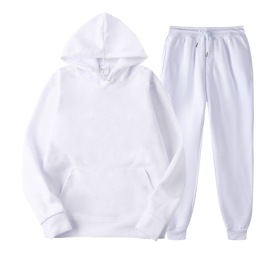 Unisex nan gemütliches Hoodie-Jogginganzug-Set mit Kängurutasche, elastischem Tunnelzugbund und gerippten Bündchen Echo Archiv