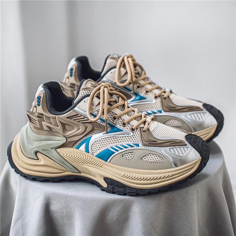 Herren Voluminöse Laufsneaker mit dicker Profilsohle und atmungsaktivem Mesh-Obermaterial – Tavélo