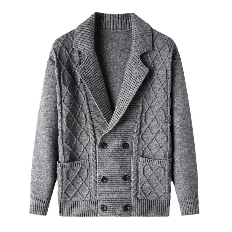 Herren Strickjacke mit doppelter Knopfleiste Echoarchiv