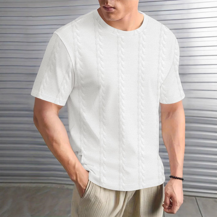 Herren Strukturiertes Kurzarmshirt Echoarchiv