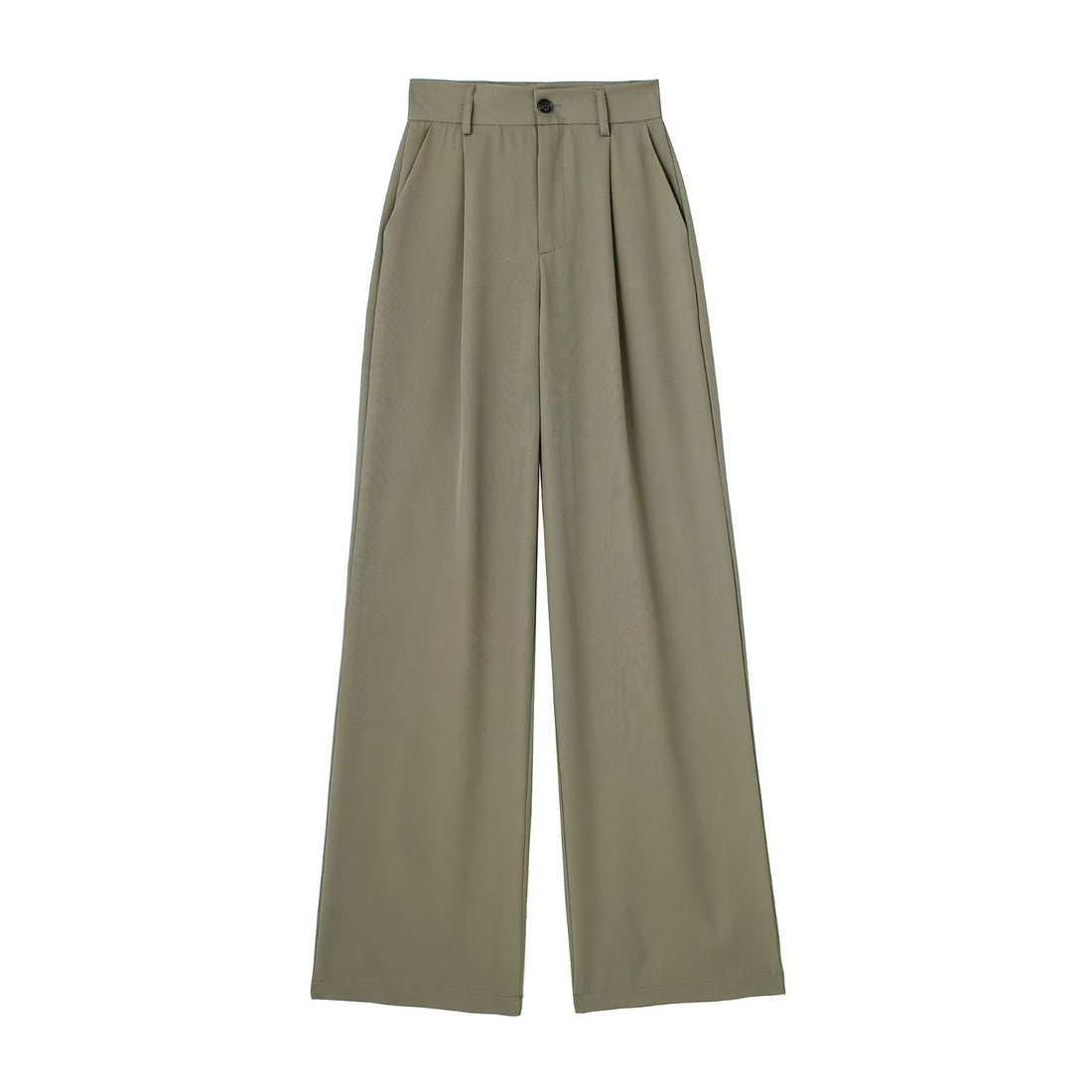 Damen Weite Highwaist-Bundfaltenhose mit Bügelfalte und seitlichen Eingrifftaschen Echo Archiv