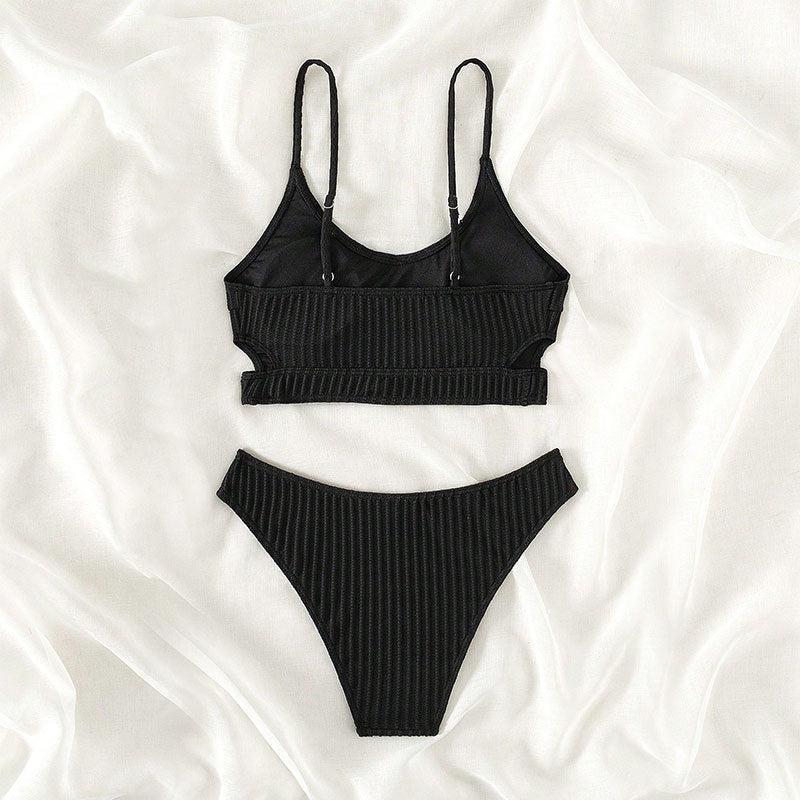 Damen raffinierter Bikini mit gestreiftem Design Echo Archiv