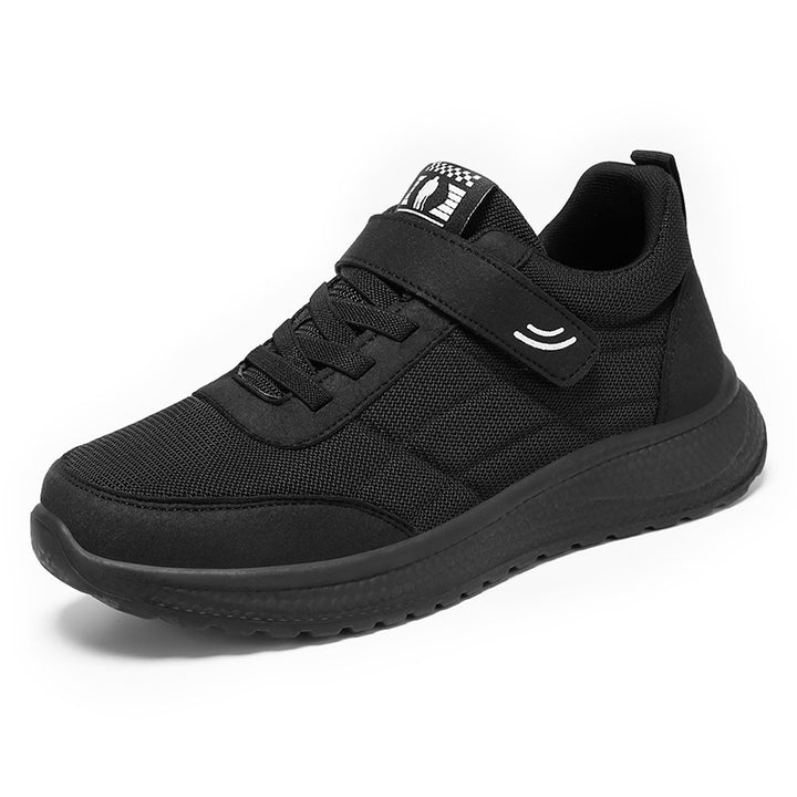 Damen nan leichter Alltag-Walking-Sneaker mit Klettverschluss und elastischer Schnürung, stoßdämpfender EVA-Zwischensohle und gepolstertem Fersenkragen Echo Archiv