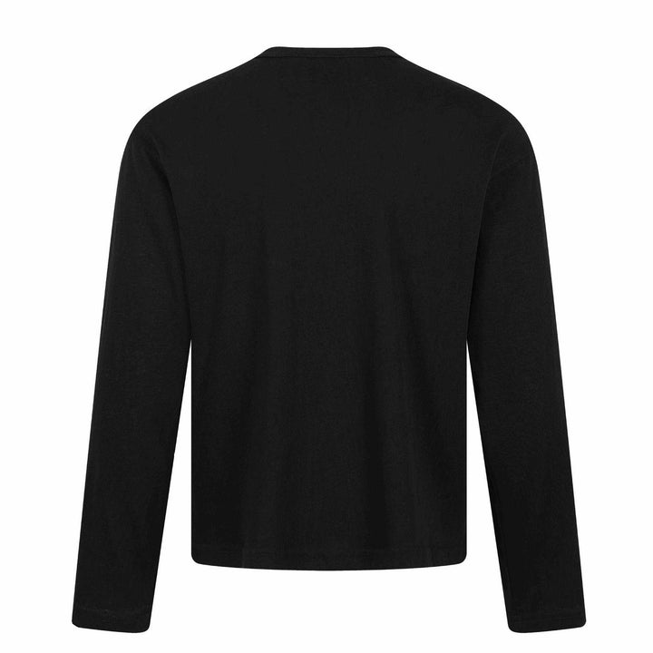 Unisex Langärmeliges Henley-Shirt mit knöpfbarer Brustleiste und Vintage-Illustrationsprint Echoarchiv