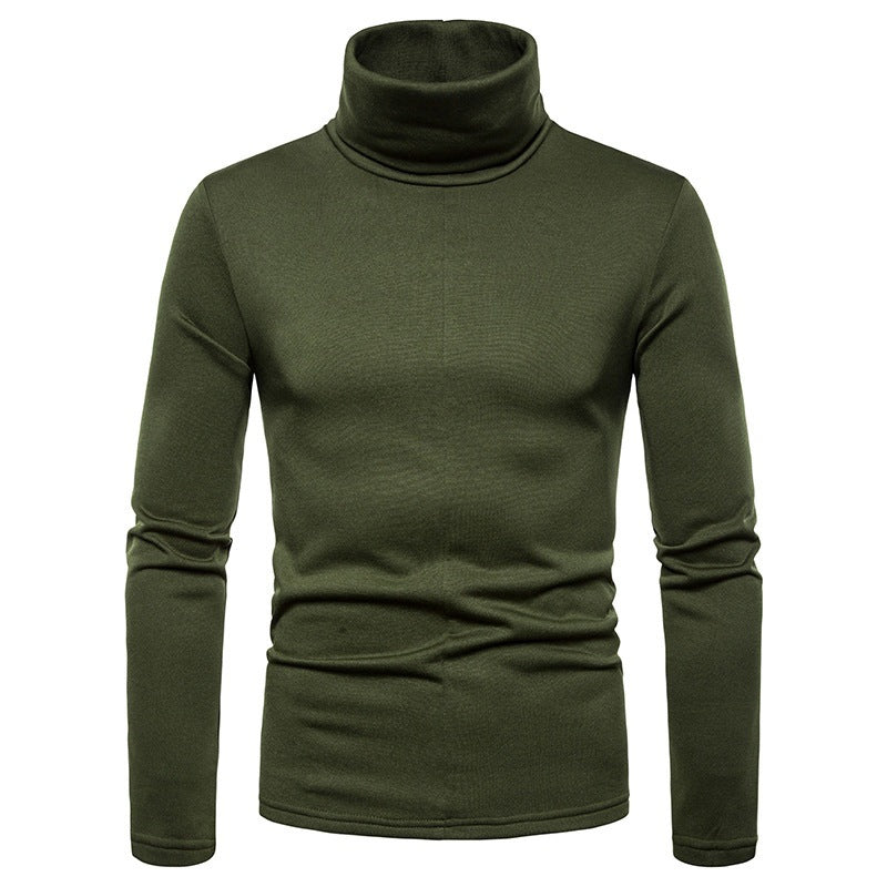 Herren Rollkragenpullover aus weichem Strickmaterial Echoarchiv