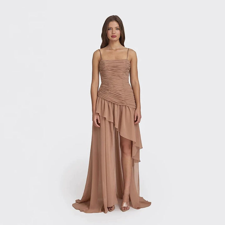 Damen Elegantes Kleid mit raffiniertem Rüschendesign Echo Archiv