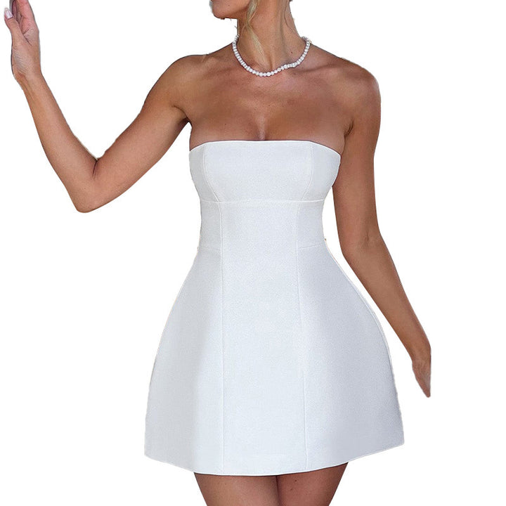 Damen schulterfreies Cocktailkleid mit elegantem Schnitt Echo Archiv