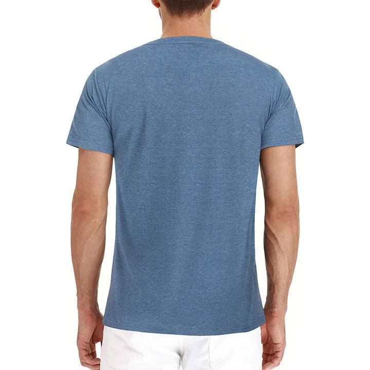 Herren Rundhals T-Shirt aus atmungsaktivem weichem Baumwollmix Echoarchiv