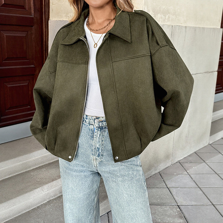 Damen Trendige Overshirt Jacke Echo Archiv