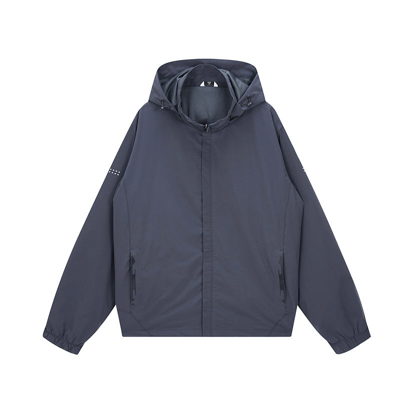 Herren wasserfeste Outdoor-Jacke mit verstellbarer Kapuze Echoarchiv