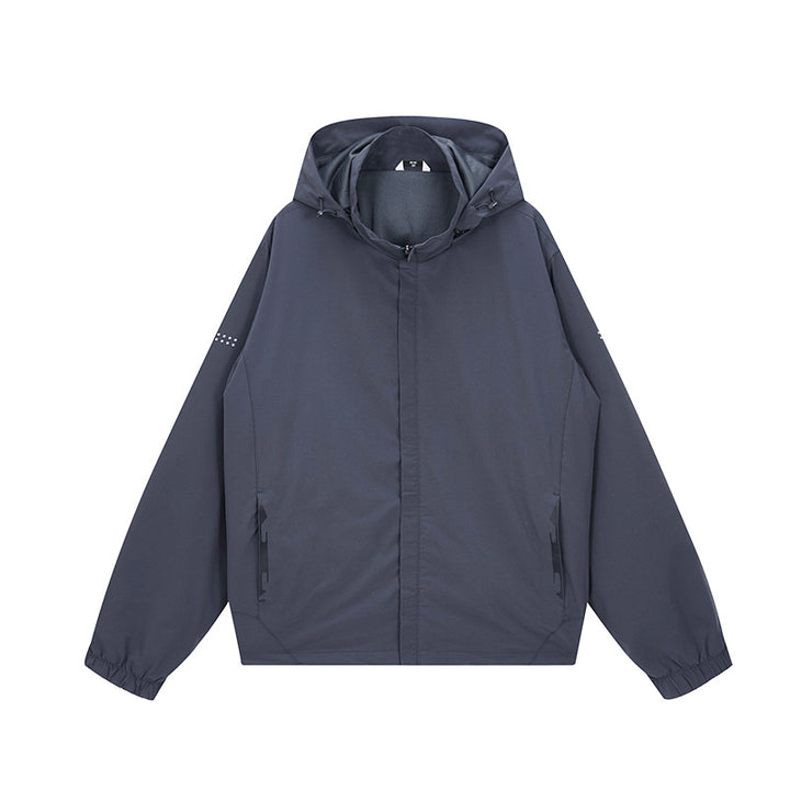 Herren wasserfeste Outdoor-Jacke mit verstellbarer Kapuze Echoarchiv
