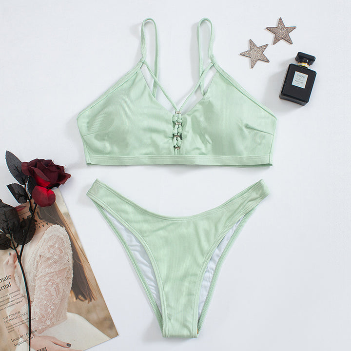 Damen Bikini-Set mit raffinierten Trägersystem und elegantem Verschluss Echo Archiv