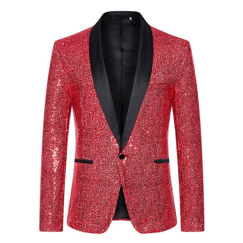 Herren Glitzernder Pailletten Blazer Echoarchiv