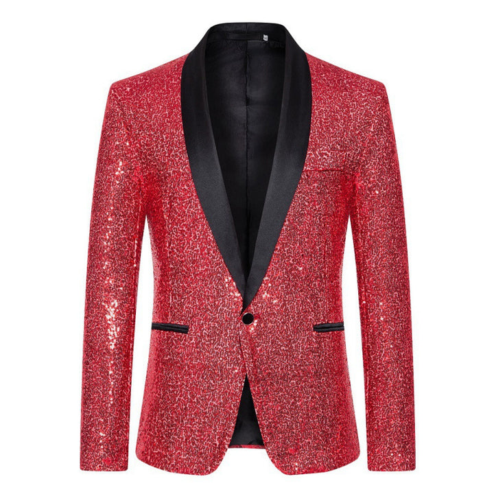 Herren Glitzernder Pailletten Blazer Echoarchiv