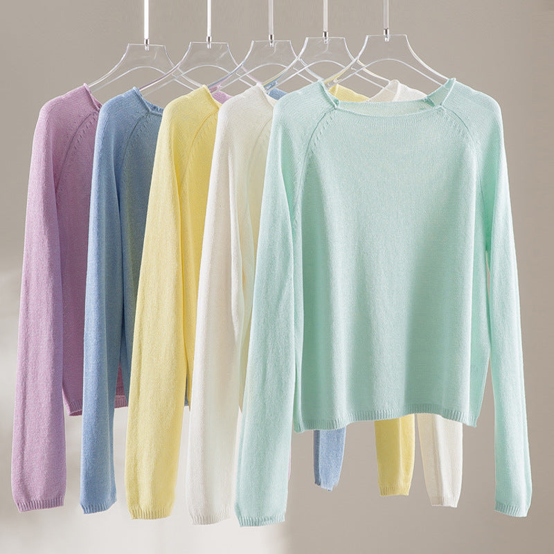 Damen Feinstrickpullover mit Raglanärmeln und weiter Passform Echo Archiv