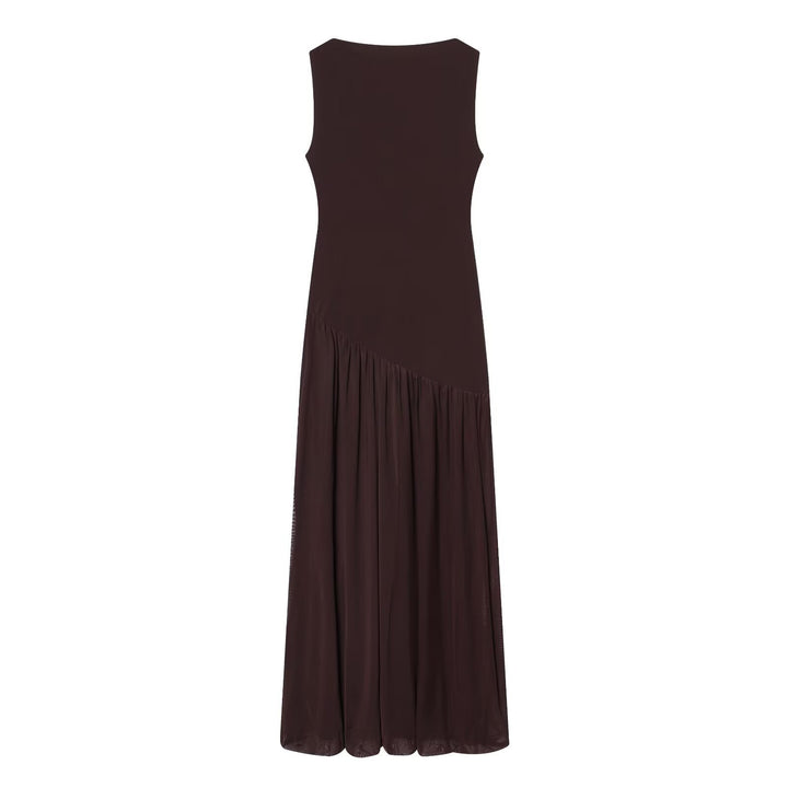 Damen Maxikleid mit elegantem Drapé und asymmetrischem Saum Echo Archiv